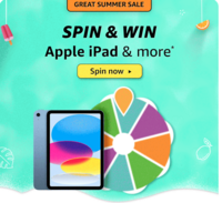 GREAT SUMMER SALE SPIN & WIN Apple iPad & more*