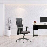 FEATHERLITE Contact Project Desk Arm Chair (Black) (High Back)  