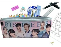 BTS Theme Pencil Stationery Pouch - 1 Pcs