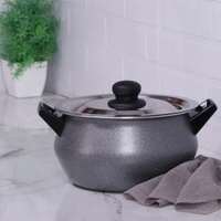 SmartBuy Pro Biryani Handi 4.25 L with Lid ( Aluminium, Steel,Nonstick , Induction Bottom)