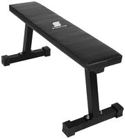 [Lowest] Amazon Brand - Symactive Heavy Duty Flat Gym Bench for Multiple Chest Press Workouts, Max Weight 350 KG