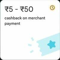 Get 5rs - 50rs cashback on merchant payment with your Google Pay UPI ID, Minimum 100 spend. (Unlock offer first) 