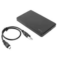 Anciary USB 2.0 2.5 Inch SATA to USB External Hard Drive Enclosure HDD / SSD, Black Hard Disk Box Enclosure (Pack of 1)