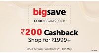 Bigbasket : Shop for Rs 1999 and get Instant Discount / Cashback of Rs 200( location specific) 