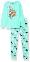 CHEROKEE KIDS Girl's Cherokee Full Sleeve Regular FIT Coordinates Pajama Set (CCJGCOT20029ASO_Assorted_3-4 Years)