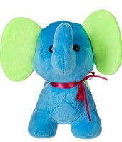 Amazon Brand - Jam & Honey Elephant Figure (20 Cm, Blue)