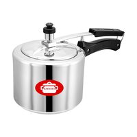 Pannikin Aluminium Inner Lid with Induction Base Pressure Cooker 3 Litres (Silver)