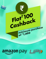 Flat Rs.100 Cashback on Orders Above Rs.1000 on Smartwatches 