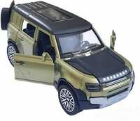 Shree Jee LAND ROVER DEFENDER TYPE (LIGHT GREEN ) ALLOY METAL CAR TOY FOUR DOORS OPENABLE