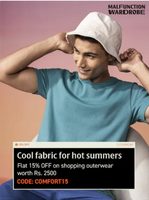 Damensch-Flat 15% Off on orders Above Rs.2200