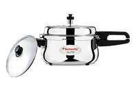 Butterfly Cute SS Induction Compatible Pressure Cooker with Glass Lid 2 Ltr