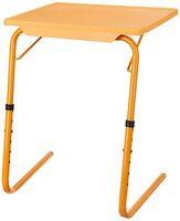 Amazon Brand - Solimo Swerve Height Adjustable Laptop & Utility Table (Sandalwood)