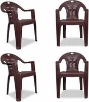 ARLAVYA Mario Strong and Economical Chair for Garden Office Home Cafeteria Plastic Outdoor Chair