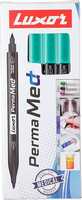Luxor Perma Medium Marker Pen, Green (Pack of 10) (9000030169)