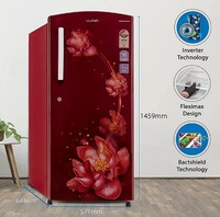 Lloyd 255 L 3 Star Inverter Direct Cool Single Door Refrigerator (GLDF273SSWT2PB, Stellata Wine)