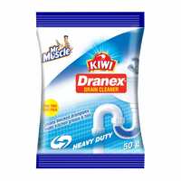 Mr. Muscle Kiwi Dranex Drain Cleaner Powder, 50g | Removes Clogs, Blockages in Washbasin, Septic Tank, Sinks, Pipes in Just 30 Minutes