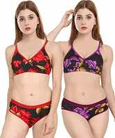 Fashion Comfortz Women Bra Panties Set @ ₹99