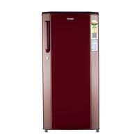 Haier 165L 1 Star Direct Cool Single Door Refrigerator (HED-171RS-P, Red Steel)