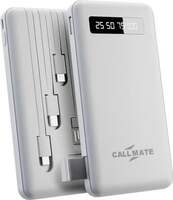 Callmate 10000 mAh Power Bank (15 W, Fast Charging)  (White, Lithium Polymer)