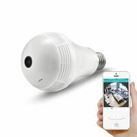 SmartCam 2MP 960/1080p Bulb Shape Fisheye 360 Panoramic Wireless WiFi IP CCTV Security Camera