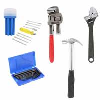 Suzec Johnson Professional Home Kit with Screwdriver Set, Adjustable Wrench (200 mm), Claw Hammer, Allen Key Set & Pipe Wrench (250mm)- Multi