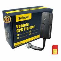 SeTrack GPS Tracker Device with Android and iOS Mobile App with Engine Lock and Anti Theft Alarm for Car