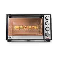 Pigeon By Stovekraft Oven Toaster Grill (12624) 30 Liters Otg With Rotisserie, Oven Toaster And Grill For Grilling And Baking Cakes (Grey), Standard
