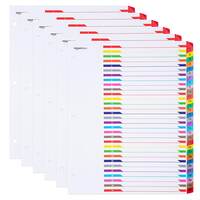 AmazonBasics Numeric Paper Binder Dividers, 31-Tab, 6/Pack