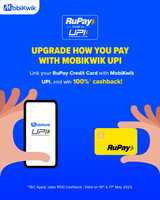100% upto Rs100 cashback on RuPay credit Card link UPI payment