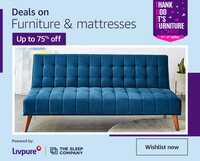 Thank God it's Furniture Sale - Up to 75% off on Furniture & mattresses
