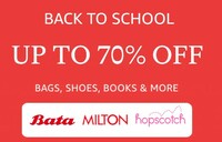 Back To School - Up to 70% Off on Bata Milton & More Famous Brands