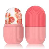 Darkpyro Ice Roller For Face , Neck and Body | For Puffy Eyes, Easy to Use and Carry | Unbreakable and Reusable | Glowing and Clear Skin (Pink)