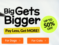 Supertails Big Gets Bigger-Up to 50% Off + Extra 10% Off on Orders Above Rs.2000 on Pets Food