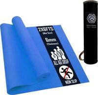 Quick Shel 100%EVA Eco Friendly Mat, Exercise & Gym Mat With Bag Blue 6 mm Yoga Mat on Flipkart