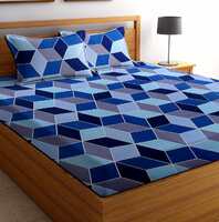 Printed Double Bedsheets with 2 King Size Pillow Cover