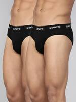 LEVI'S  Pack of 2 Contoured Double Pouch, Tag Free Comfort & Smartskin Technology Style# 009 Neo Solid Men Brief
