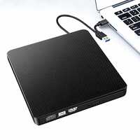 ZORBES® External DVD Drive, USB 3.0 Type-C CD DVD +/-RW Optical Drive USB C Burner Slim Quiet CD/DVD Player ROM for Apple MacBook Mac PC Laptop Desktop Windows 7/8.1/10 Linux OS