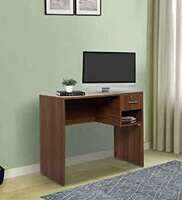 Engineered Wood Writing Study Table with Storage Wooden Computer Desk with Keyboard Shelf for Office Home (Exotic Teak)