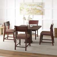Allie Wood Rosewood (Sheesham) Solid Wood 4 Seater Dining Set