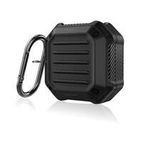 MYVN TPU Carbon Protective Galaxy Buds 2 Pro Case Cover 2022 with Carabiner for Samsung Galaxy Buds Live Case (2020) | Galaxy Buds Pro Case Cover (2021) | Galaxy Buds 2 Case Cover (Black)