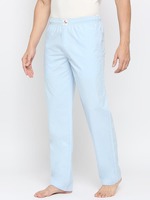 Underjeans by Spykar Men Premium Blue Cotton Printed Pyjama