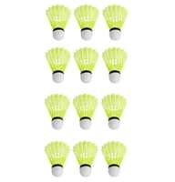 Spanco Badminton Shuttlecocks, Badminton Shuttlecock Pack of 12, Stable and Sturdy High Speed Badminton Shuttles, Training Shuttlecock for Indoor and Outdoor Sports