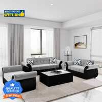 Bharat Lifestyle Alina Fabric 3 + 2 + 2 Sofa Set  