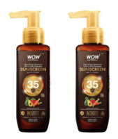 WOW SKIN SCIENCE Set of 2 Sunscreen Matte Finish SPF 35 PA with Avocado Oil - 100 ml each