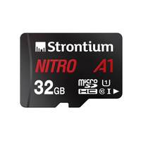 Strontium Nitro A1 32GB Micro SDHC Memory Card 100MB/s A1 UHS-I U1 Class 10 with High Speed Adapter