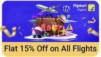 Flipkart Flights 15% off Voucher  (3 Month) @99