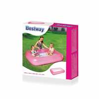 BESTWAY Inflatable Swimming Pool for Baby Kids Adult Aquababes Bathtub Water Capacity 102 LTR. 5.Feet | 65" x 41" x 10"/165cm x 104cm x 25cm Pink