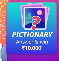 Amazon Cricket Mania Pictionary Quiz answer and win Rs.10000