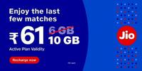 Get 10 gb jio data booster at 61 