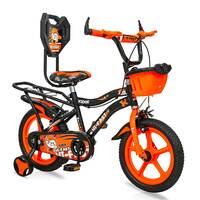HI-FAST Kidoz Fun and Easy-Ride 14 Inch Cycles for Kids Ages 2-5 Years with Training Wheels and 95% Assembled